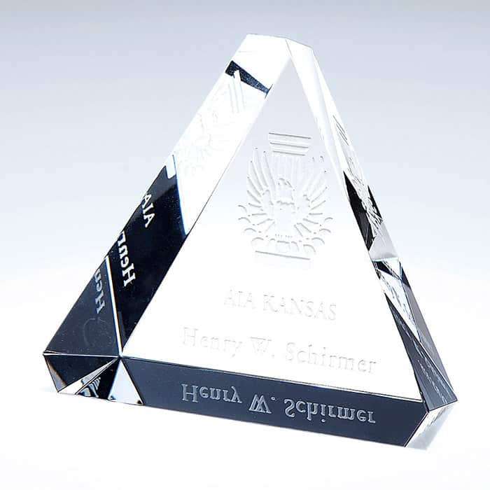 C610 - C610 | Crystal Beveled Triangle