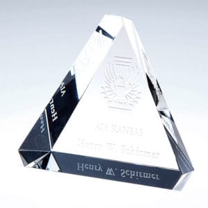 C610 - C610 | Crystal Beveled Triangle