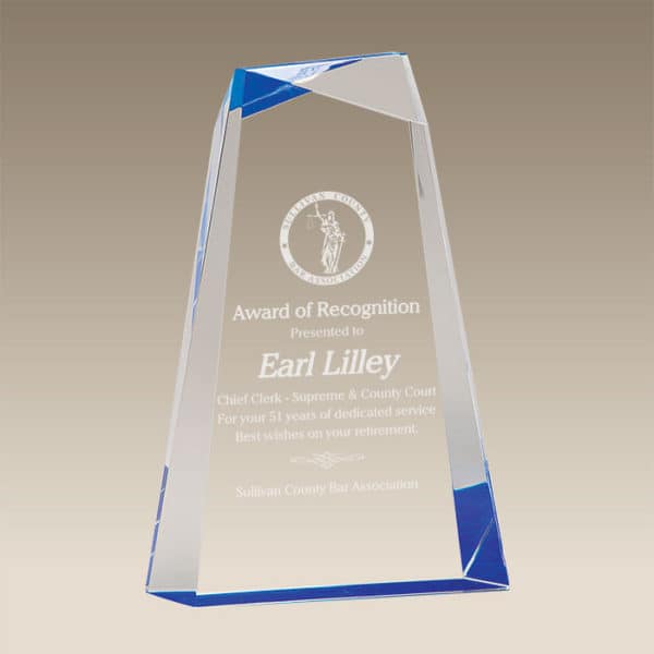 AWG | Acrylic Facet Wedge Award