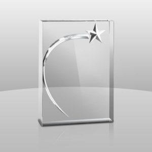 A-770C - Clear 3D Shinning Star Award