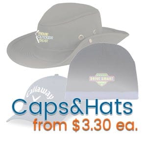 Hats and caps imprinted with your logo