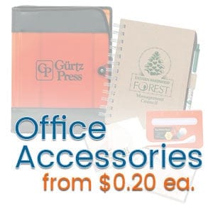 custom imprinted office needs and accessories