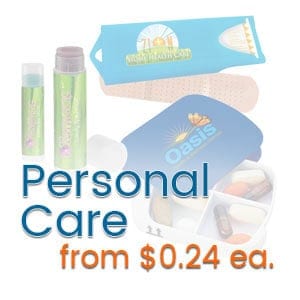 logo imprinted personal care items