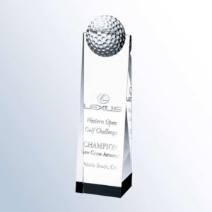 Crystal Golf Ball Tower Award