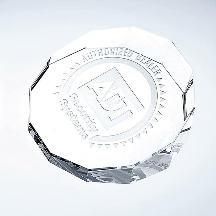 Duo decagon crystal paperweight Duo decagon crystal paperweight