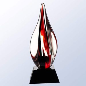 Red Contemporary art glass award