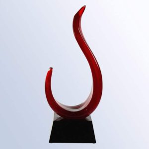 The Red Jay art glass award