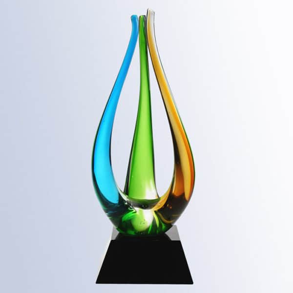 The Tripod Award with Black Crystal Base