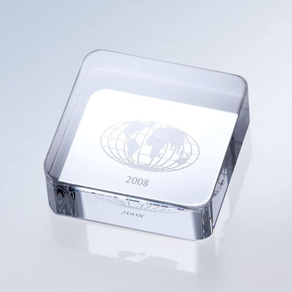 Crystal Square paperweight